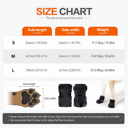 Orthopedic dog shoe With Anti Slip